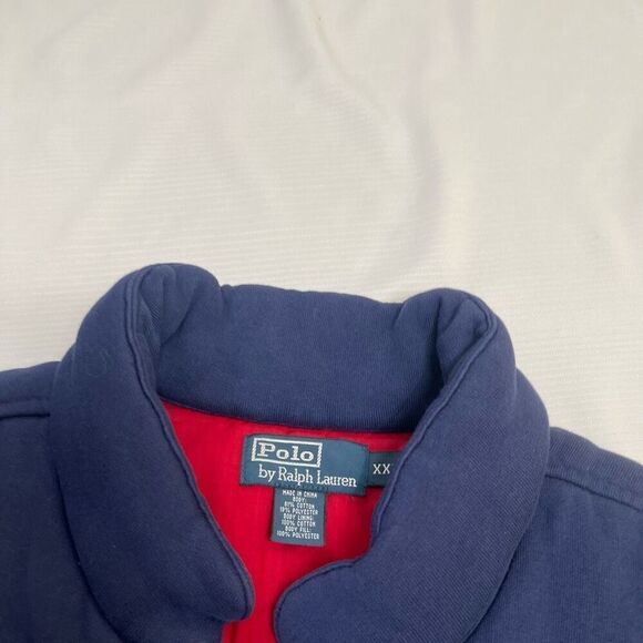 Polo Ralph Lauren Ripstop Lined VTG Puffer Vest Navy Hunting Hiking Size XXL - Picture 3 of 8